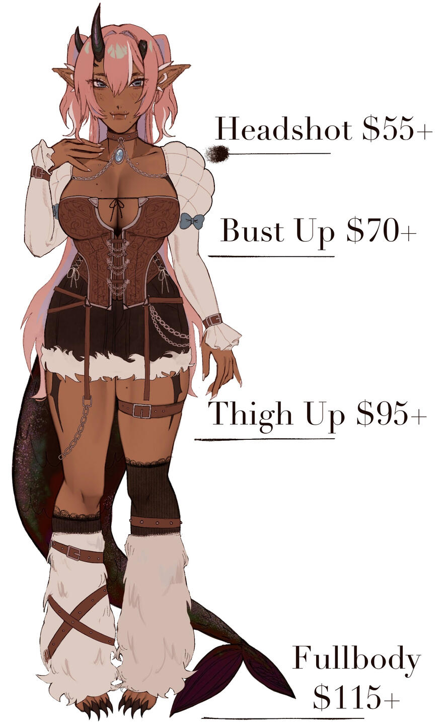 Sketch commission info. Payment method Paypal. Bust up $55 Thigh Up $70.